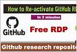 Re-activate GitHub RDP Learninginns